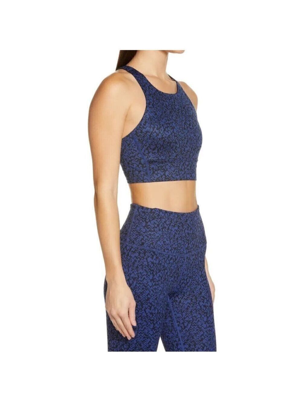 ZELLA "Live In" Racerback Sports Bra BNWOT Blue Twilight
